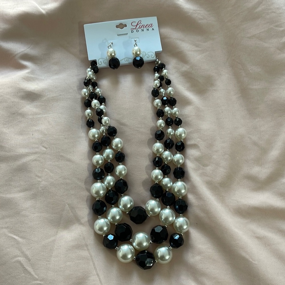 3 Tiered Beaded Necklace